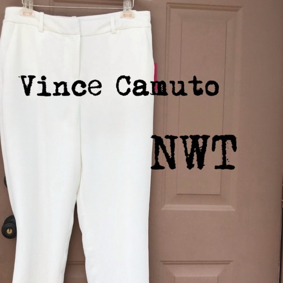 Vince Camuto Pants - Vince Camuto White lined pants